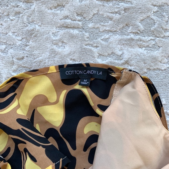 Cotton candy LA Swirl Halter Crop Top with Cut outs - Picture 2 of 3